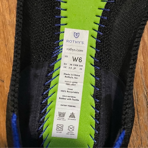 Rothy's Black The Point Flats - Picture 2 of 3